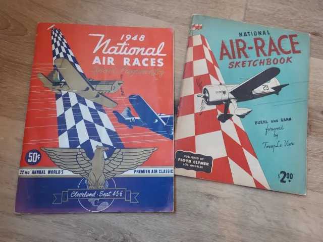 1948 National Air Races Cleveland Ohio PROGRAM & Sketchbook