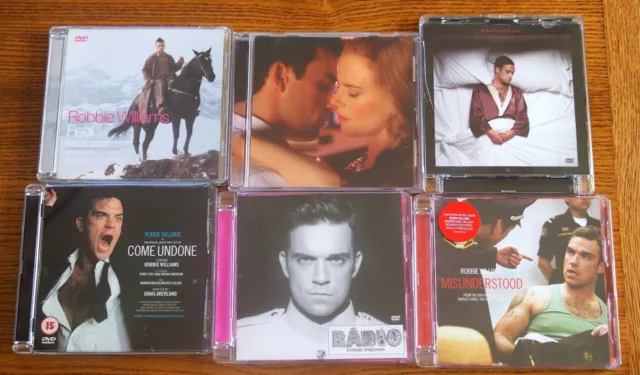 Lot De 6 Dvd Single Musique Robbie Williams - Tres Bon Etat