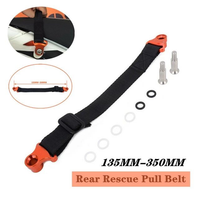 135-350MM Adjustable Universal Motocycle Rear Pull Handle Lift Tow Strap Belt