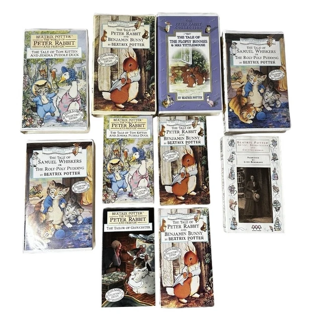 Produktbild von Beatrix Potter Miniaturbücher-Set Im Maßstab 1:12 – 4 Handgefertigte Mini-Bücher Mit Peter Rabbit & Friends Für Puppenhäuser