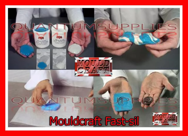 Mouldcraft Fast-Sil 50g Mould Making Silicone Putty RTV Food safe Sugarcraft