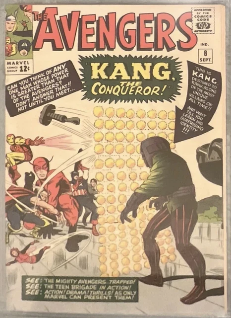 1964 Avengers #8 1st Kang The Conqueror Appearance