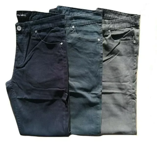 Pantalone tg.46/60 Jeans Uomo Fustagno Invernale Regular F. Elasticizzato