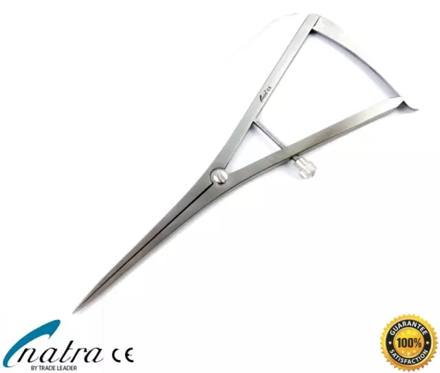 Castroviejo Measuring Circuit Calipers 17 CM Straight Dental Technology Dentist