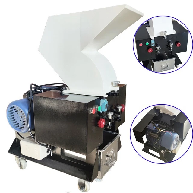 White plastic crusher 220V Single-phase Motor Pulverizer 50hz2.2KW Scrap Crusher