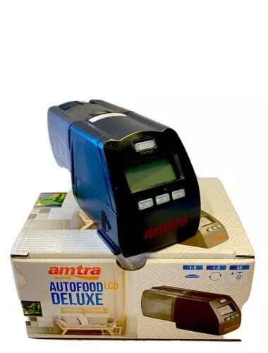 Amtra Autofood- Mangiatoia Automatica Acquario Per Pesci con Timer Digitale