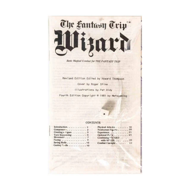 Metagaming MicroGame #6 The Fantasy Trip Wizard Revised Edition EX