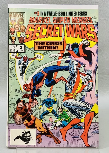 NM Secret Wars #3 Comic (Marvel, 1985) Dr Doom Wolverine Magneto Spiderman Hulk