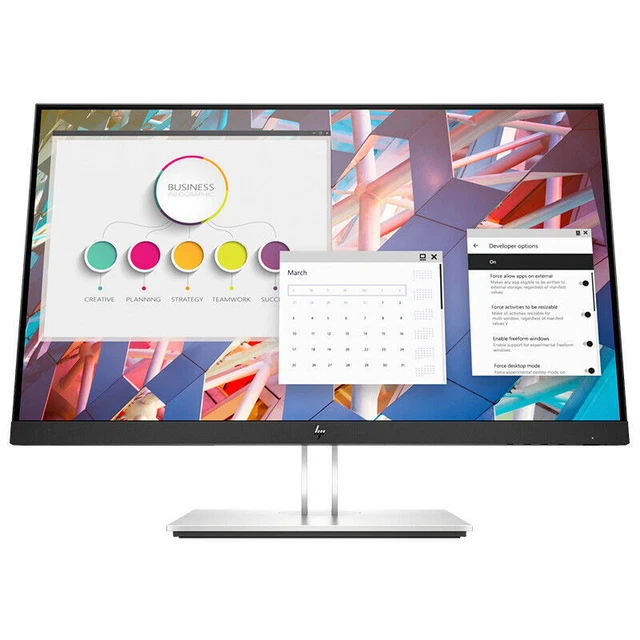 HP E24U G4 23,8 Zoll Breitbild IPS LED Monitor - Schwarz