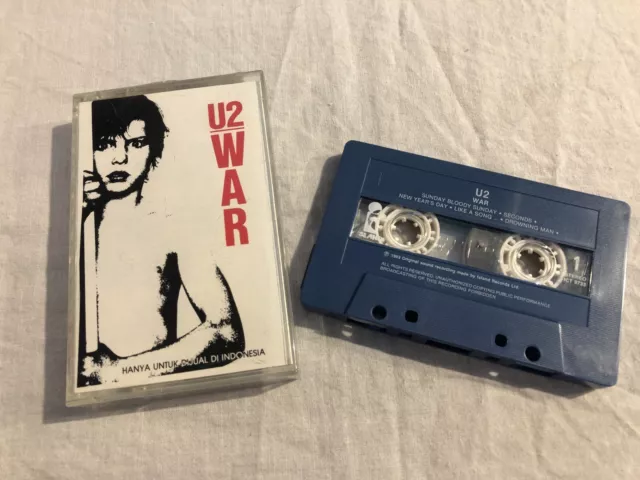 U2 WAR rara Cassetta Musicassetta MC tape ed. Indonesia vintage collezione