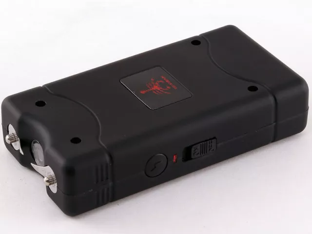 Mini Rechargeable Stun Gun Self Defense 350BV with LED Llight