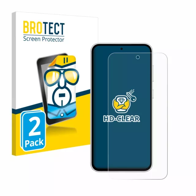 2x Film Protection Ecran pour Samsung Galaxy S23 FE Clair Protecteur