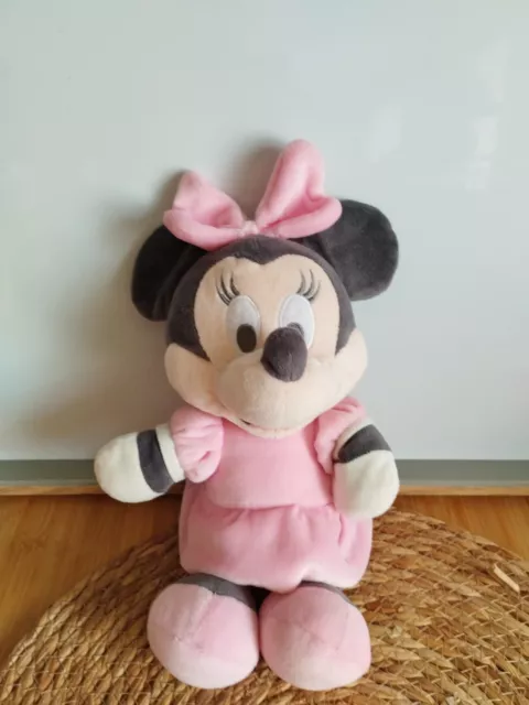 Peluche doudou Minnie robe rose uni Disney Nicotoy 25 Cm