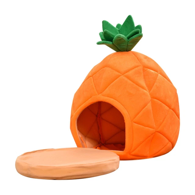 1Pc Cat Nest Pineapple Shaped House Creative Pet Ananasförmiges Schönes Katzenha