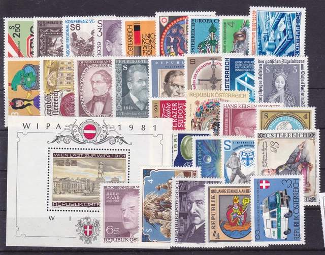 Österreich  Lot aus dem Jahr 19801 postfrisch siehe  Scan