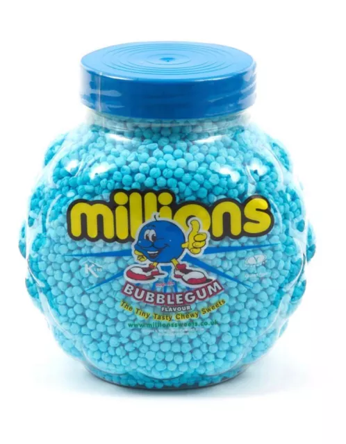 Bublegum Millions 1Kg Tasche, Retro-Süssigkeiten Pick N Mix Party Winzig Blau Babydusche 2