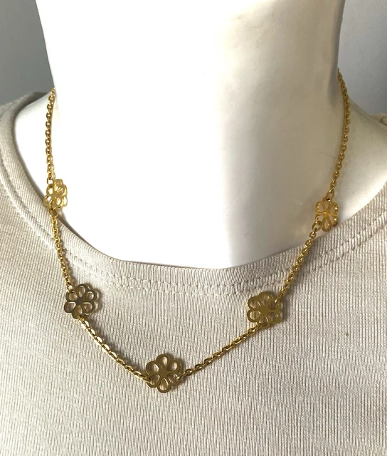 Collier Vintage Plaqué Or - Style Rétro élégant, Parfait Pour Collectionneurs Ou Cadeau