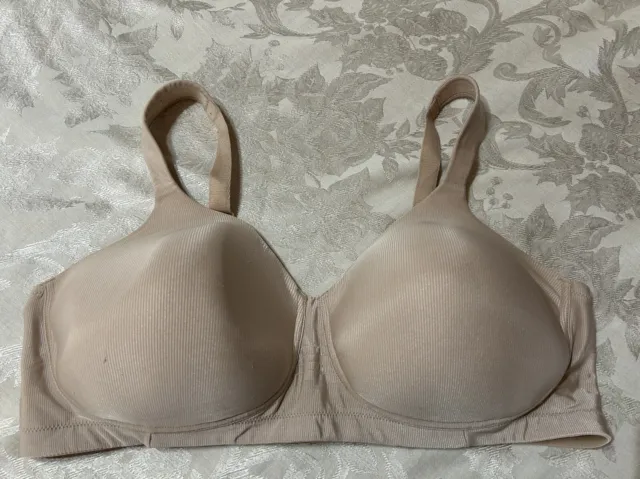 VANITY FAIR 71355 Cooling Touch Full Figure Wire-Free 42D Beige Bra