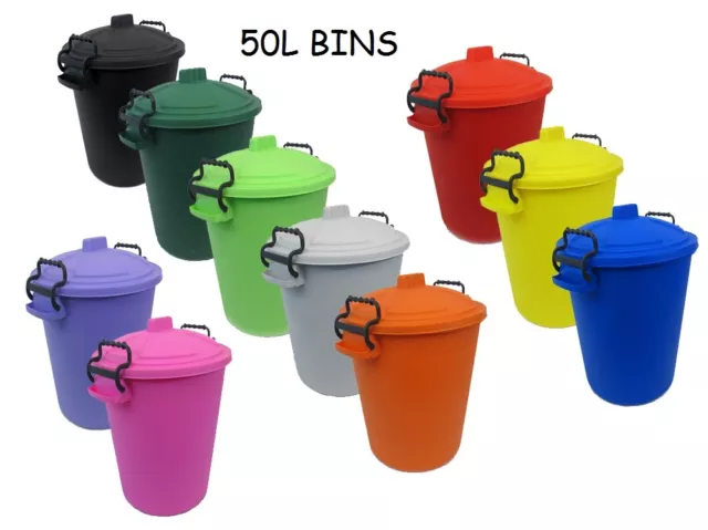 Contenedor De Colores 50 L Litros / Cubo De Basura / Contenedor De Basura / Residuos Reciclaje Dormitorio Infantil