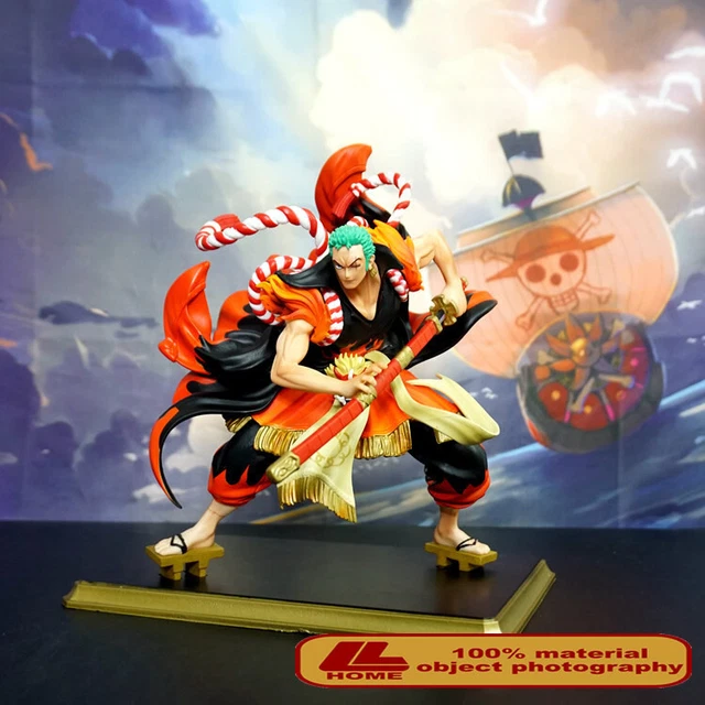 ANIME ONE PIECE Kabuki Roronoa Zoro One Knife Flow PVC Action Figure