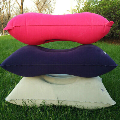 Portable Fold Outdoor Travel Sleep Pillow Camping Neck Inflatable Pillow Airplan