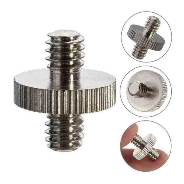 1/4" Male to 1/4" Male Threaded Camera Screw Adapter Holder For Tripod T1S3