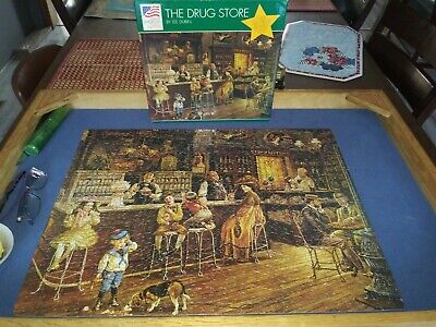 Great American Puzzle Company "The Drug Store" New Sealed 18x24 Over 550 Pieces