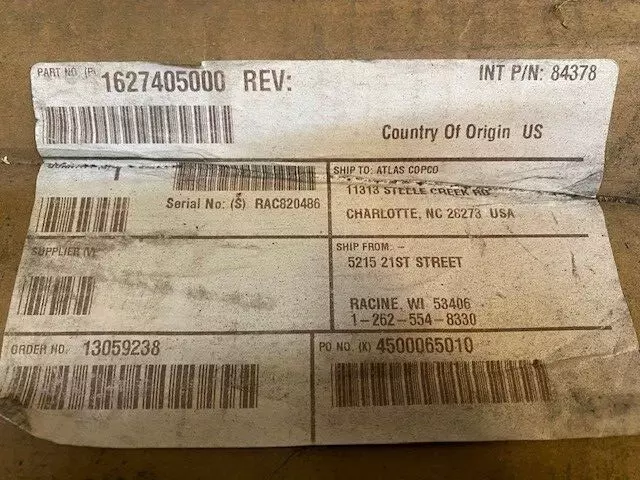 Quincy 1627405000 Heat Exchanger, Fluid Cooler, Water-Cooled (Oem)