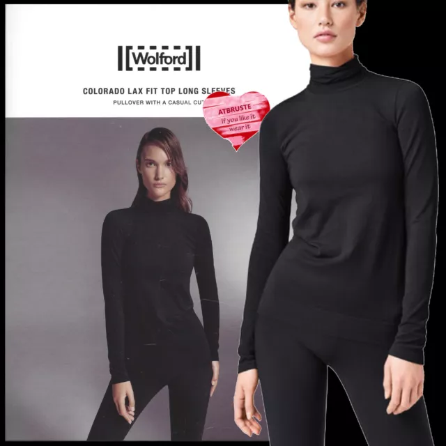 Wolford Colorado Lax Fit Pullover • XS • black ... modisch locker geschnitten