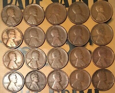 1909-1919-P D S ROLL (50) Avg Circ TEEN LINCOLN CENTS//FAST SHIPPING w/TRACKING!
