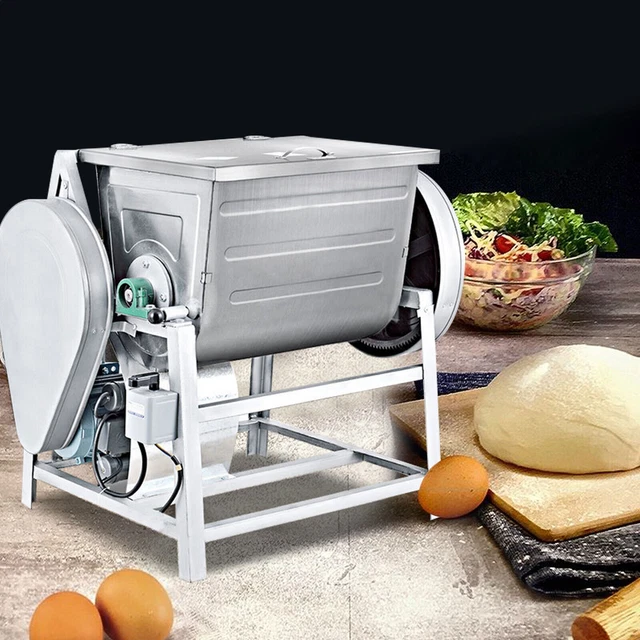 1.5KW Electric Flour Mixing Machine Double Speed Spiral Dough Mixer Heavy Duty