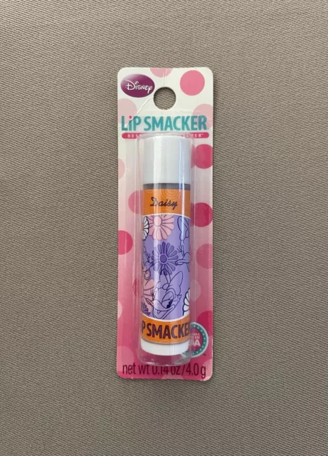 .14 Oz. Lip Smacker Disney Daisy Duck “Vanilla Twirl” Lip Balm, New In Package!