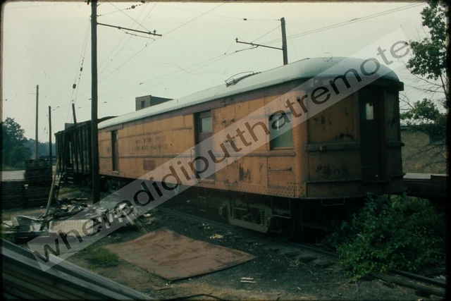 Orig. Slide Chicago S. Shore & S. Bend CSS 503 Express Car Michigan City 7-1973
