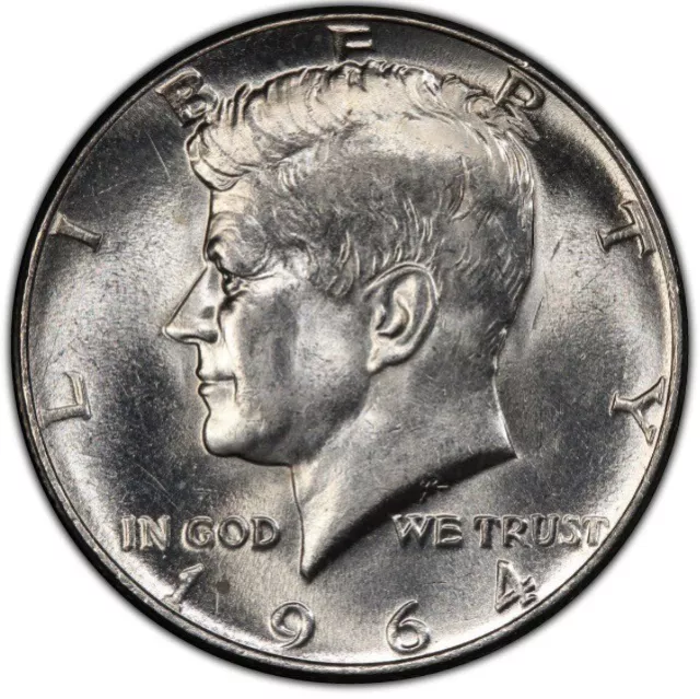 Kennedy Half Dollar 1964 90% Silver Uncirculated Half Dollar 50c Coin