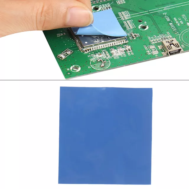 100mm*100mm*0.5mm GPU CPU Heatsink Cooling Conductive Silicone Pad Thermal /EW