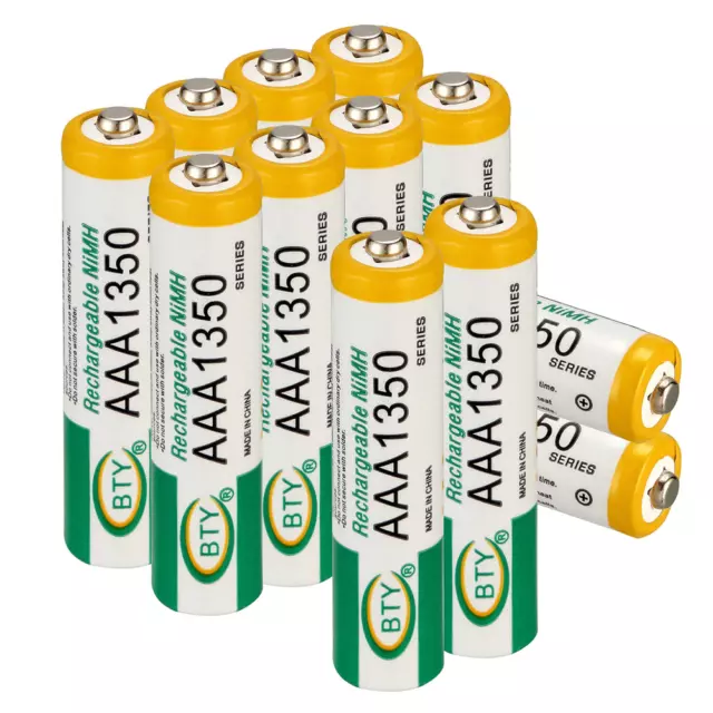 AAA Wiederaufladbare Wiederaufladbar Rechargeable Akku Battery Batterie 1350mAh 2