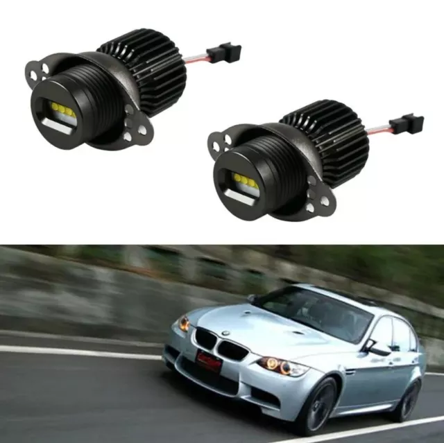 Ampoule LED Angel Eyes H10W Blanc pour BMW Serie 3 E90 E91 LCI Halogene