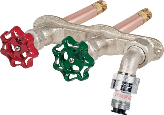 Prier Products C-108D06 1/2" MPT x 1/2" Sweat Handle-Operated Hot - Nickel