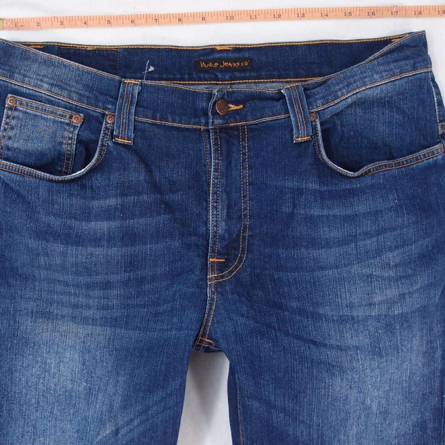 Pantalone chino Brad blu navy in gabardina di cotone stretch