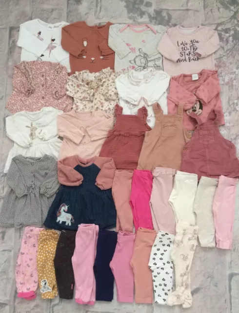 Baby Girls 3-6 Months Clothes Bundle Tops Leggings Dress TU George Nutmeg Etc