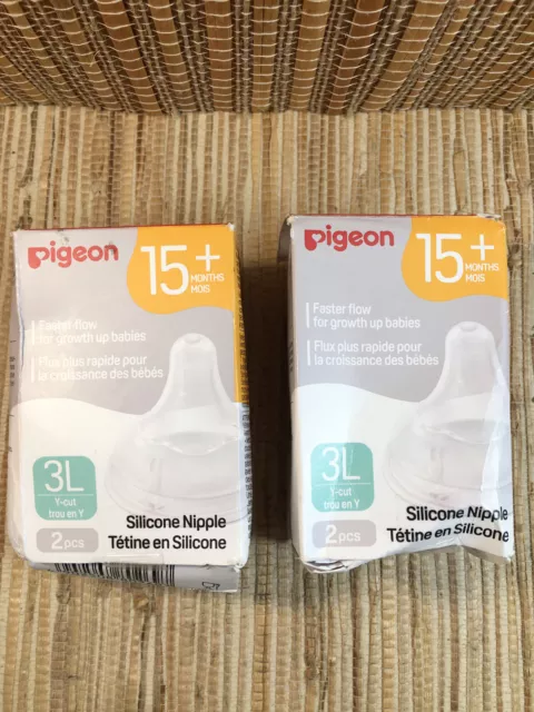 Pigeon 15+ Months Silicone Baby Bottle Nipple S 3L Y Cut (4)