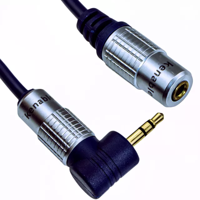 1m PURE Right Angle 90 Degree 3.5mm Jack to Socket Extension Cable [008602]