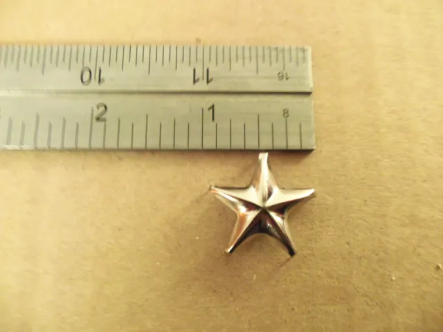 Nickel (Solid Brass) Star Spots / Studs For Leather