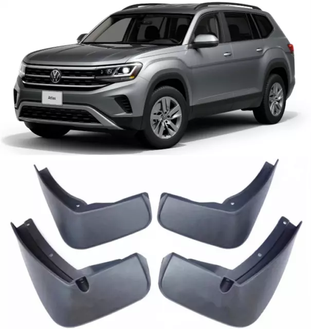 New Front & Rear Molded Splash Guards Mud Flaps FOR VW 2018-2024 Atlas SUV