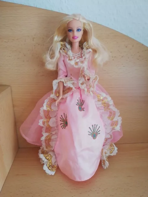 Schöne ältere Prinzessin Barbie Puppe Mattel Spielzeug Blond Kleid Schuhe Vintag 3