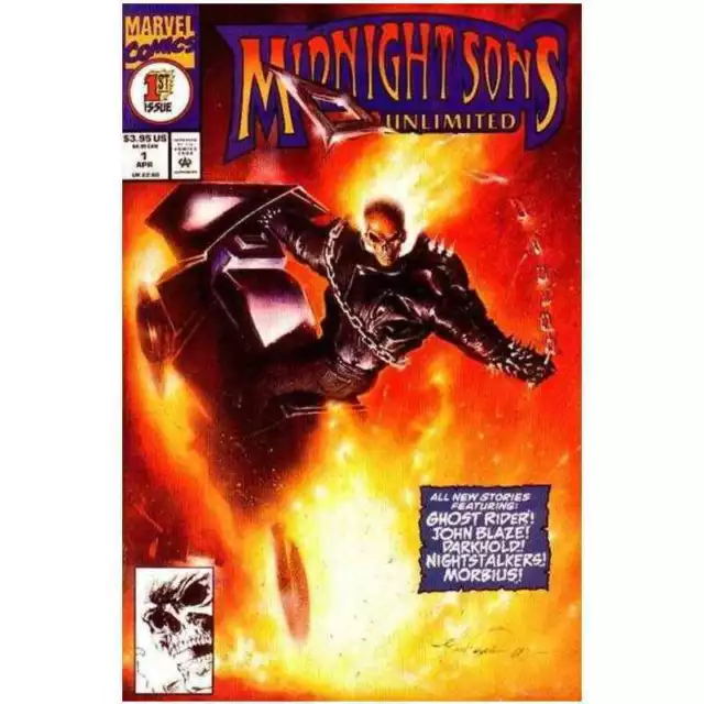 Midnight Sons Unlimited #1 Ghost Rider Morbius Marvel Comics April 1993 (VFNM)