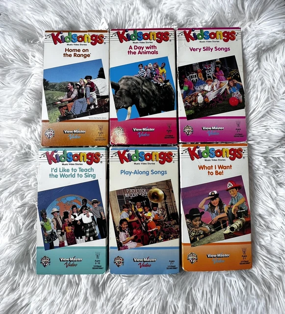 KIDSONGS VHS TAPES Lot of 6 Circus Roller Coster Farm Animals World to