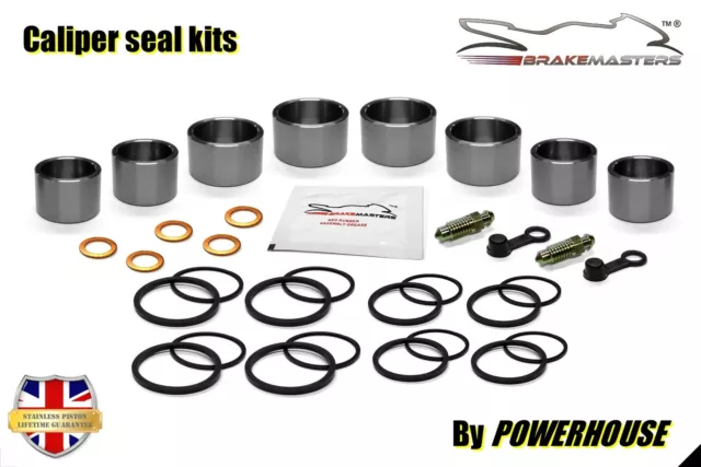 Yamaha YZF-R1 5JJ 2001 front brake caliper piston & seal rebuild repair kit set