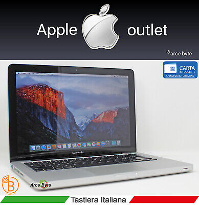 Apple Macbook Pro 13" Intel Ssd 120Gb Tastiera Italiana Ricondizionato Grado B