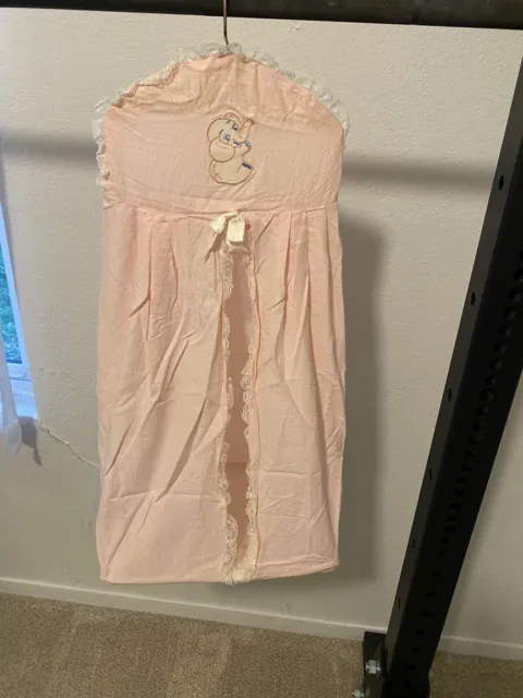 Hanging Diaper Clothing Stacker Pink Vintage
